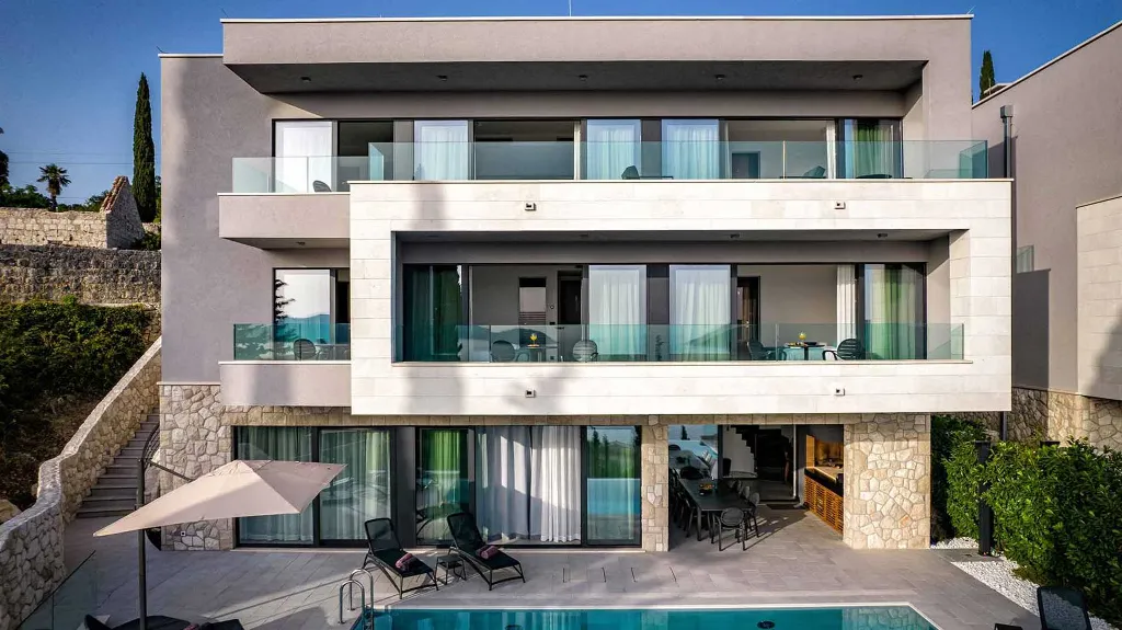 Villa with Sea View & Private Pool in Orašac
