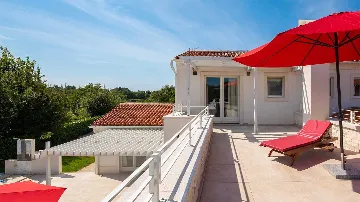 Modern Villa with Heated Pool and Hot Tub in Režanci