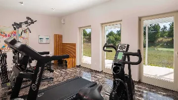 Modern Villa with Heated Pool and Hot Tub in Režanci