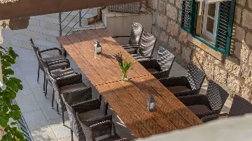 Stone Villa with Pool in Čilipi for Up to 12