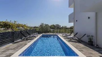 Podstrana Villa with Heated Pool and Sea-View Terrace