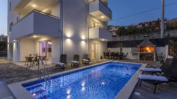 Podstrana Villa with Heated Pool and Sea-View Terrace