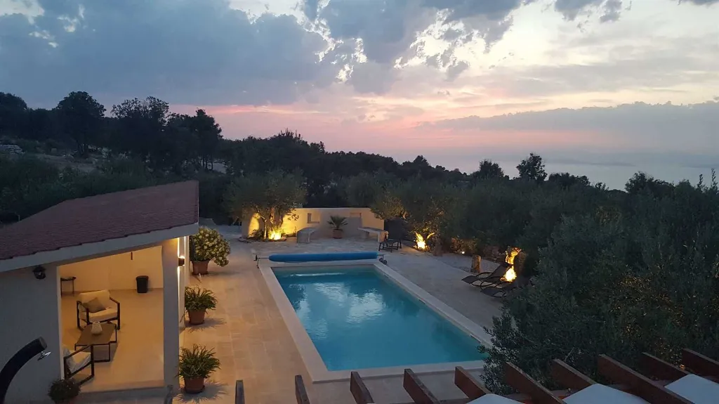 Dalmatian Stone Villa in Supetar for Up to 8