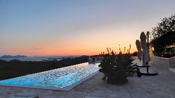 Stone Villa with Infinity Pool & Sea View in Hvar