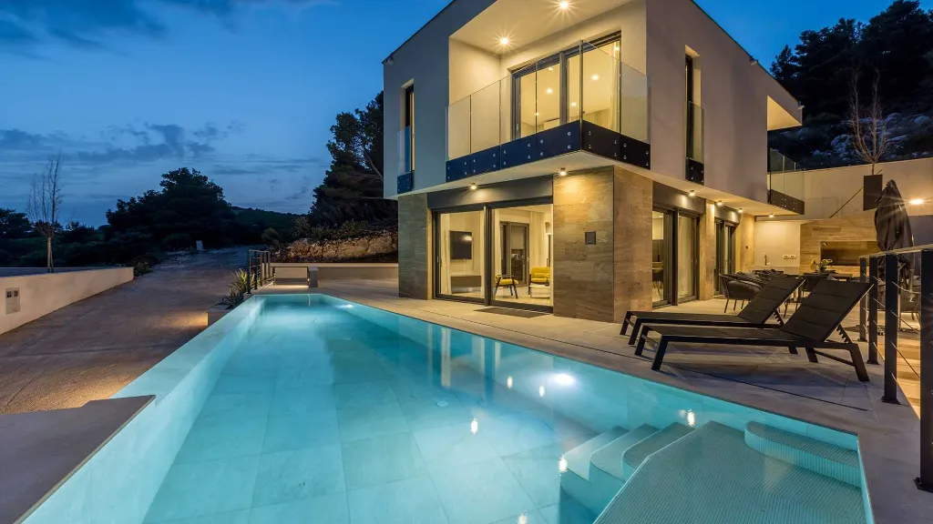3-Bedroom Modern Villa in Pijavičino with Sea Views