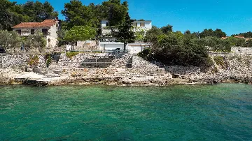 Beachfront Villa with Pool in Rogač