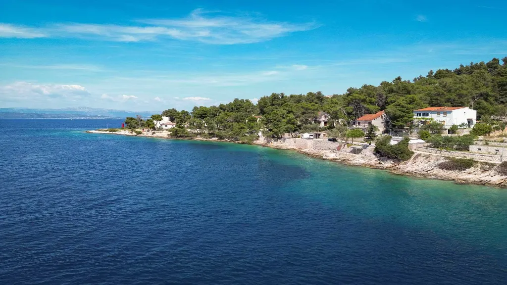 Beachfront Villa with Pool in Rogač