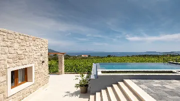 Orebić Villa for Up to 8 Guests with Infinity Pool