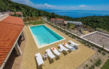 Sea View Villa in Veprinac for 8 Guests