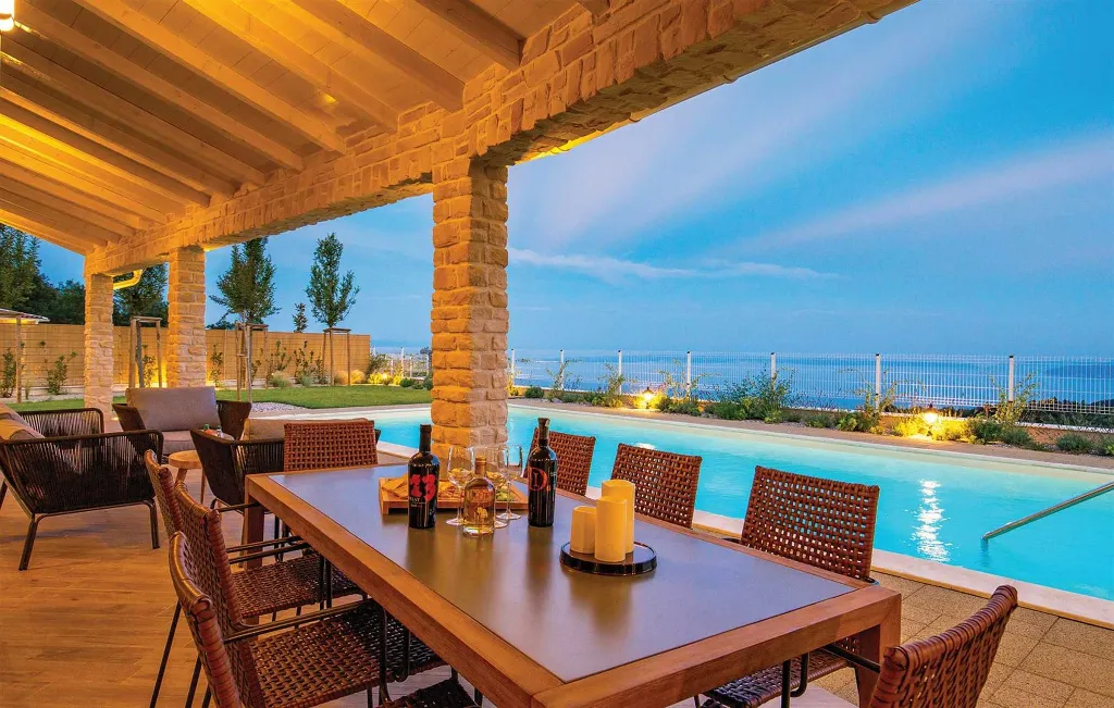 Sea View Villa in Veprinac for 8 Guests