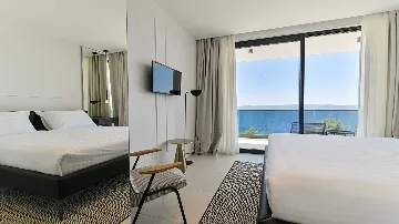 Sea-View 4-Bedroom Villa with Pool in Okrug Gornji