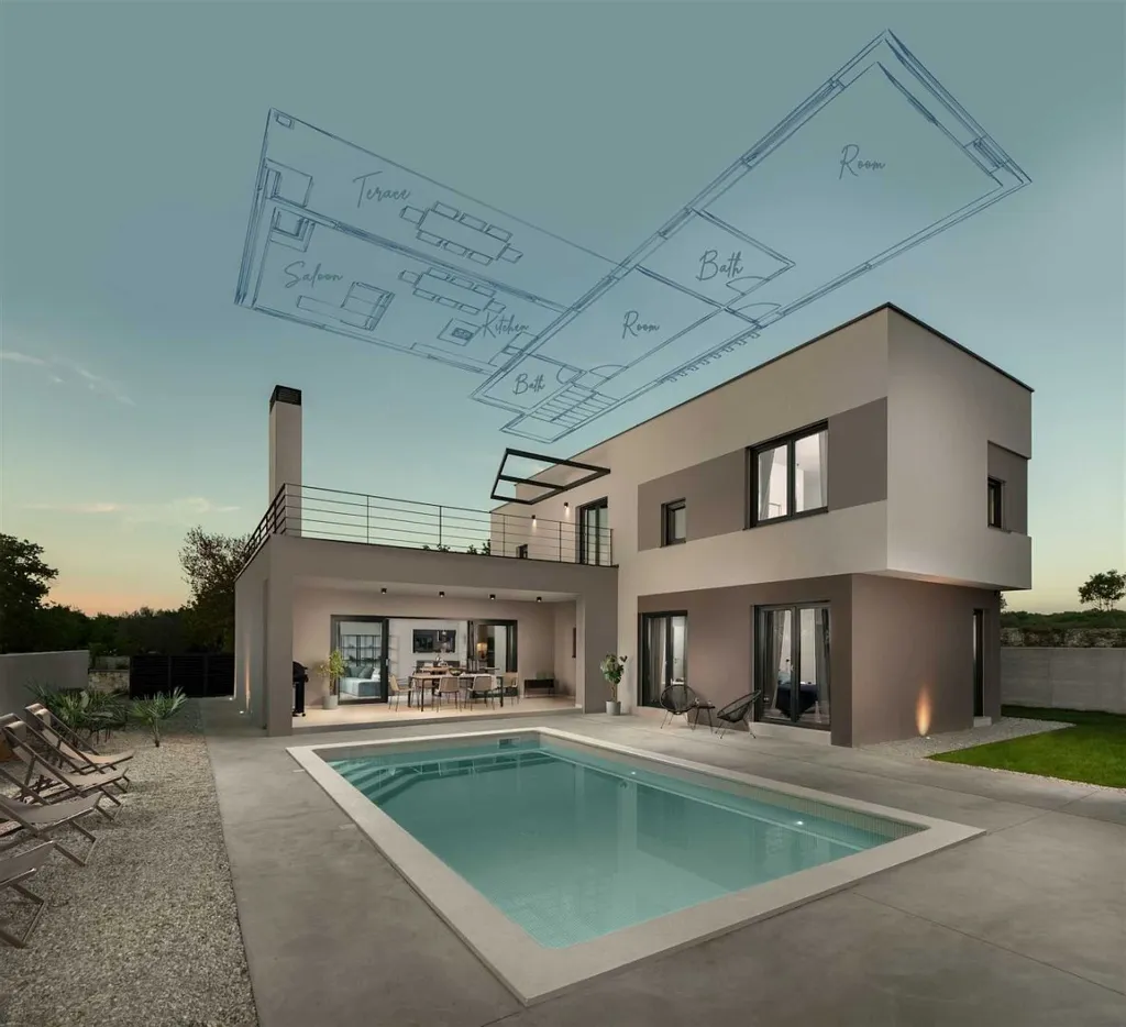 4-Bedroom Villa with Pool in Vodnjan