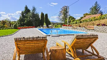 Villa in Gornja Voća with Terrace Pool and Spa