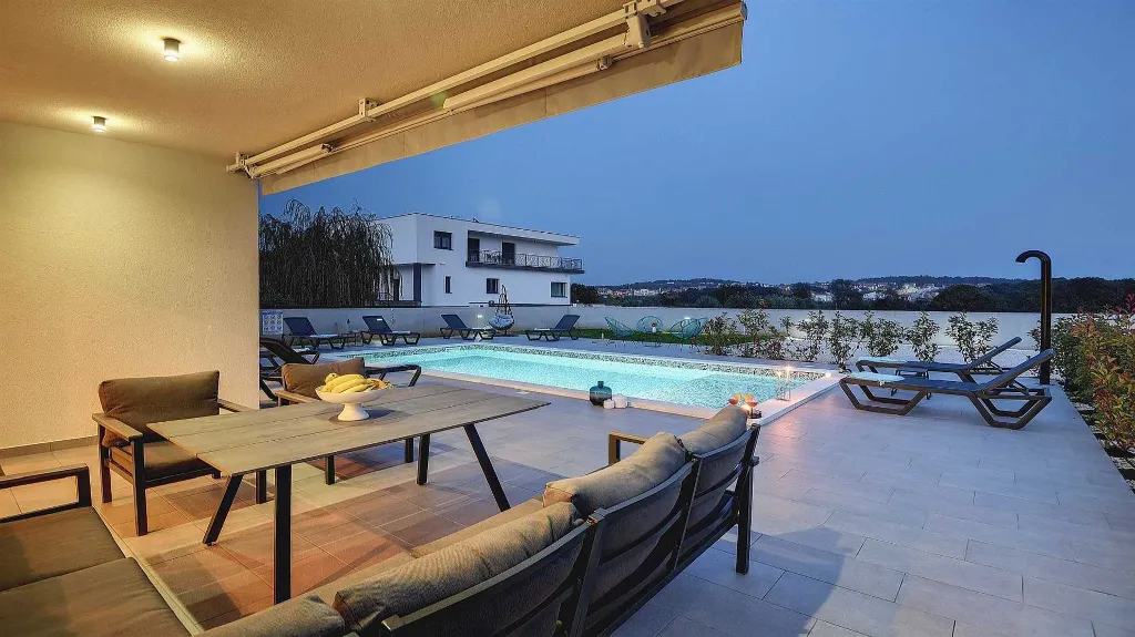 Pula 4-Bedroom Villa with Private Pool & Kids Play