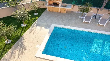 Poolside Villa in Pinezići for up to 10 Guests