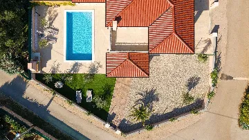 Poolside Villa in Pinezići for up to 10 Guests