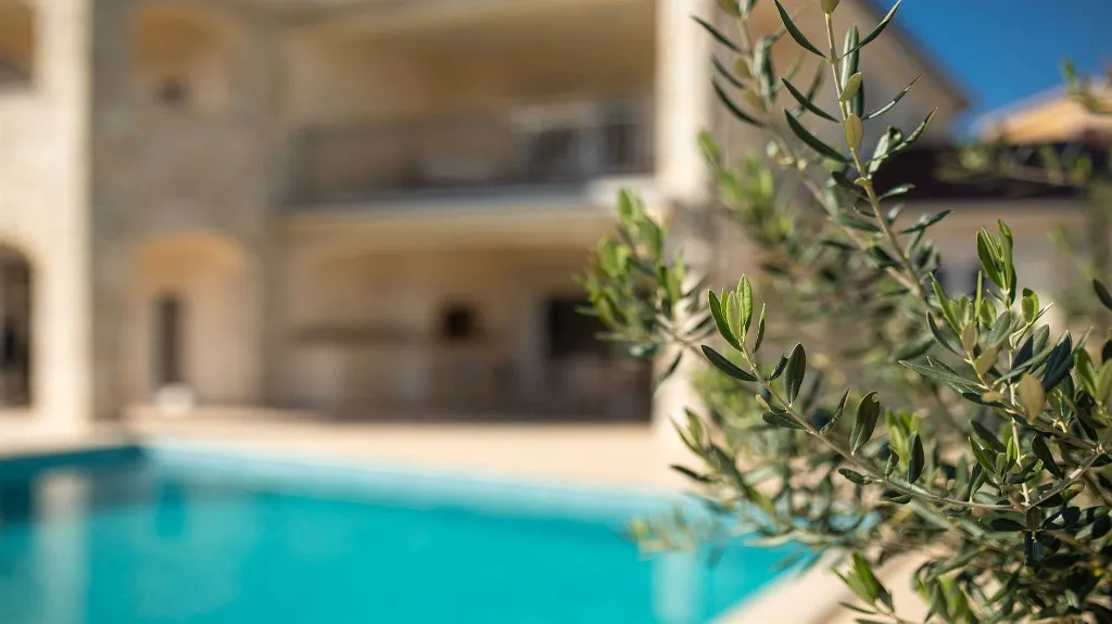 Villa with Pool and Sea-View Balconies in Pinezići