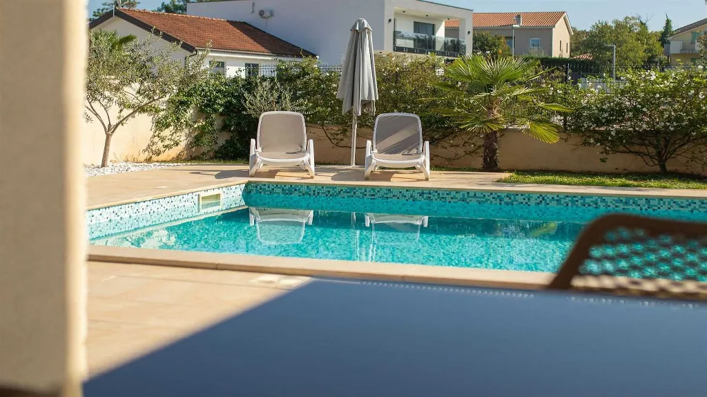 Villa with Pool and Sea-View Balconies in Pinezići