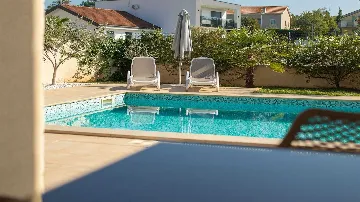 Villa with Pool and Sea-View Balconies in Pinezići