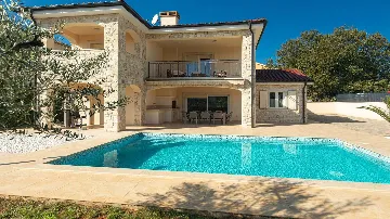 Villa with Pool and Sea-View Balconies in Pinezići
