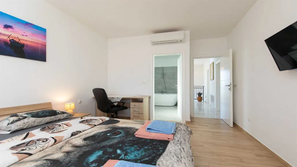Villa with Pool and Sea-View Balconies in Pinezići