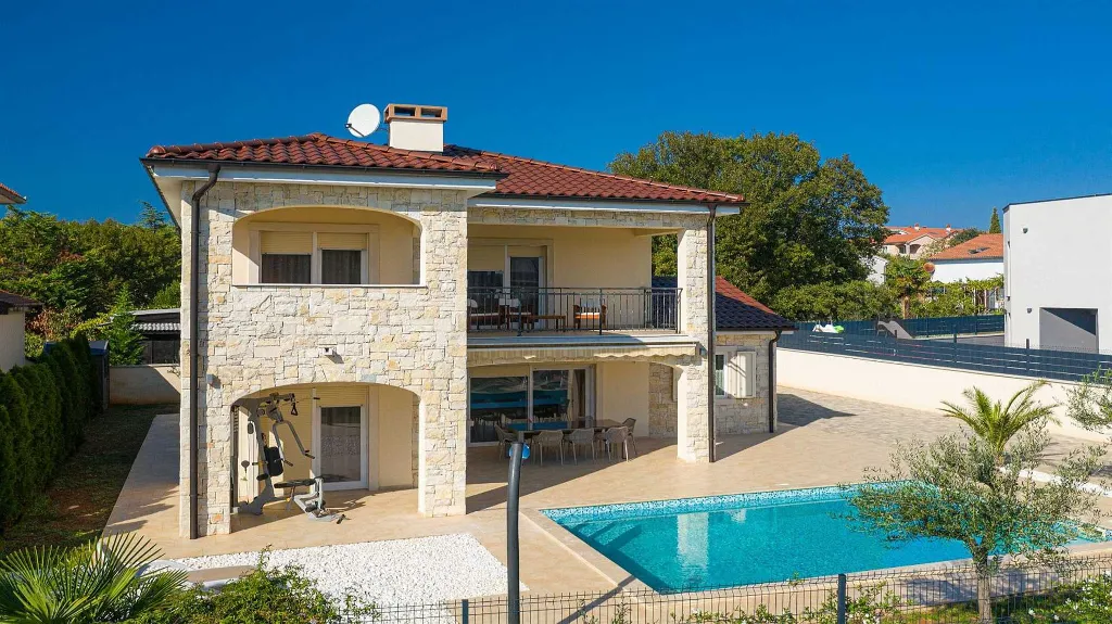 Villa with Pool and Sea-View Balconies in Pinezići