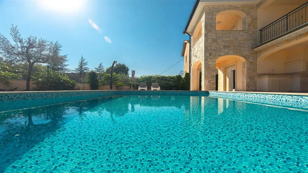 Villa with Pool and Sea-View Balconies in Pinezići
