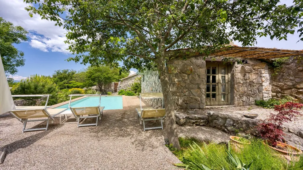 Stone Villa with Sea Views in Malinska