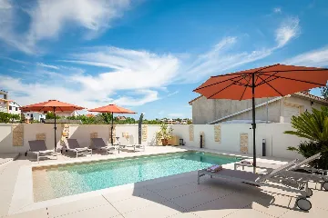 Beachfront Villa with Pool in Petrčane