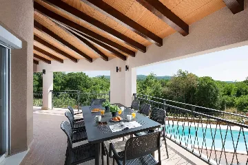 Private Pool House in Labin for Up to 12 Guests