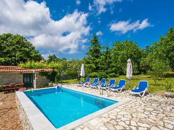 House in Labin with Private Pool for 7 Guests