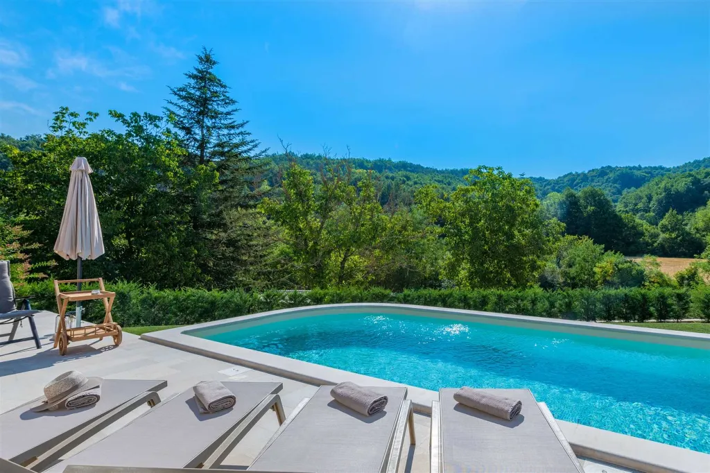 House with Pool and Rooftop Terrace in Pazin