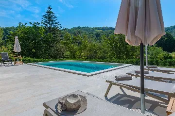 House with Pool and Rooftop Terrace in Pazin