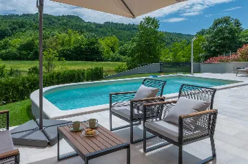 House with Pool and Rooftop Terrace in Pazin