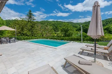 House with Pool and Rooftop Terrace in Pazin