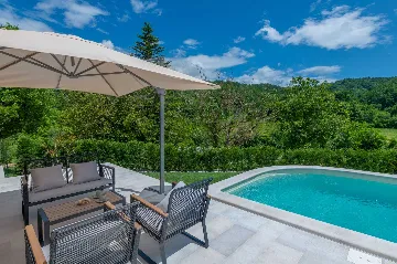 House with Pool and Rooftop Terrace in Pazin