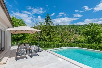 House with Pool and Rooftop Terrace in Pazin