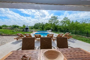 Villa in Labin with Fenced Garden Pool for 8