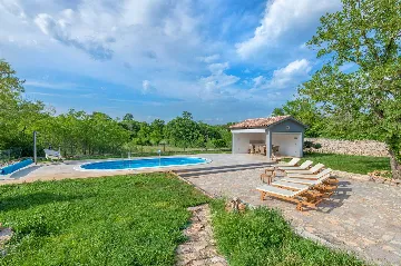 Villa in Labin with Fenced Garden Pool for 8