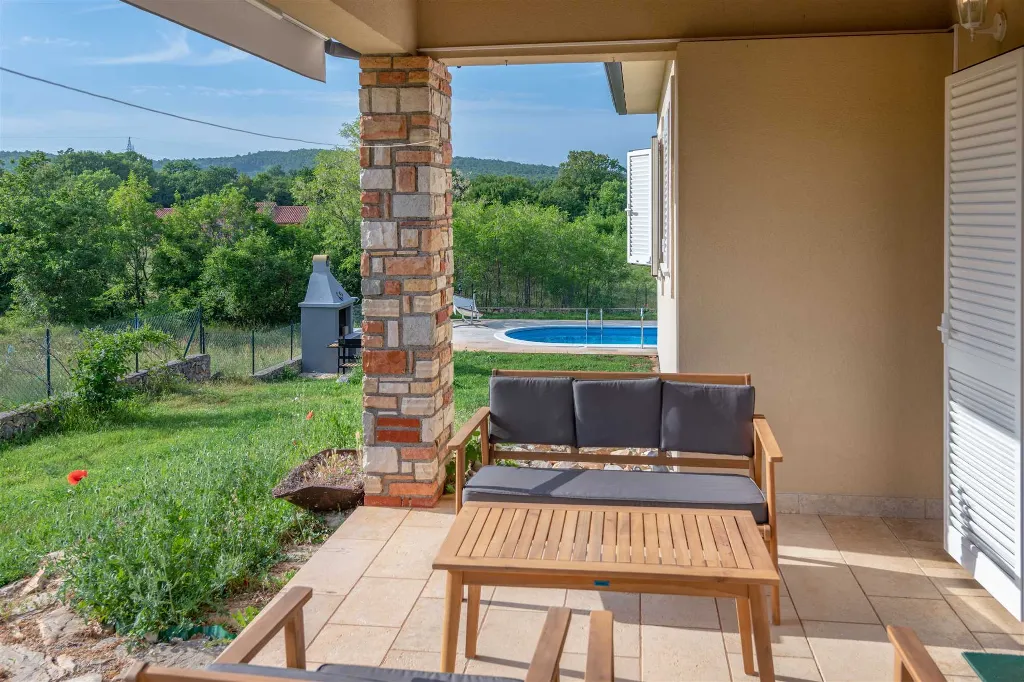 Villa in Labin with Fenced Garden Pool for 8