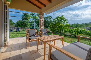 Villa in Labin with Fenced Garden Pool for 8