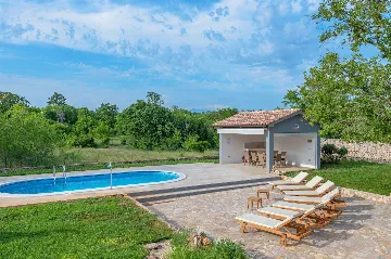Villa in Labin with Fenced Garden Pool for 8