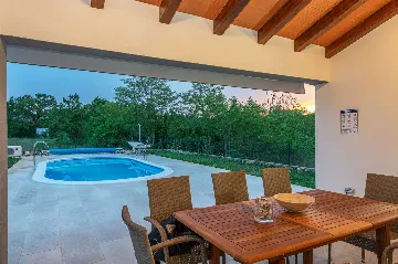 Villa in Labin with Fenced Garden Pool for 8