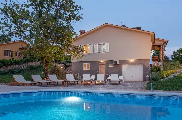 Villa in Labin with Fenced Garden Pool for 8
