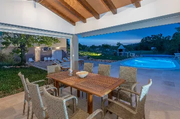 Villa in Labin with Fenced Garden Pool for 8