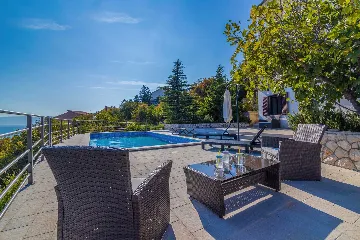 Villa with Sea View and Private Pool in Novi Vinodolski