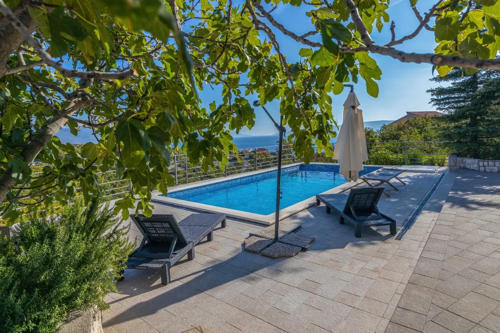 Villa with Sea View and Private Pool in Novi Vinodolski