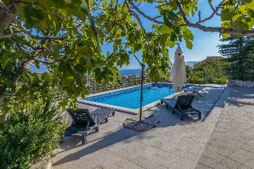 Villa with Sea View and Private Pool in Novi Vinodolski