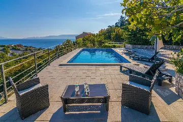 Villa with Sea View and Private Pool in Novi Vinodolski