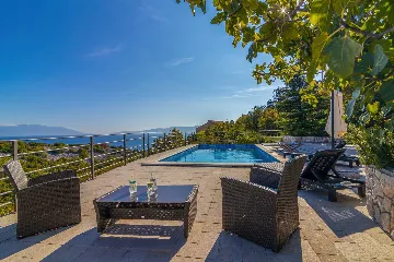 Villa with Sea View and Private Pool in Novi Vinodolski